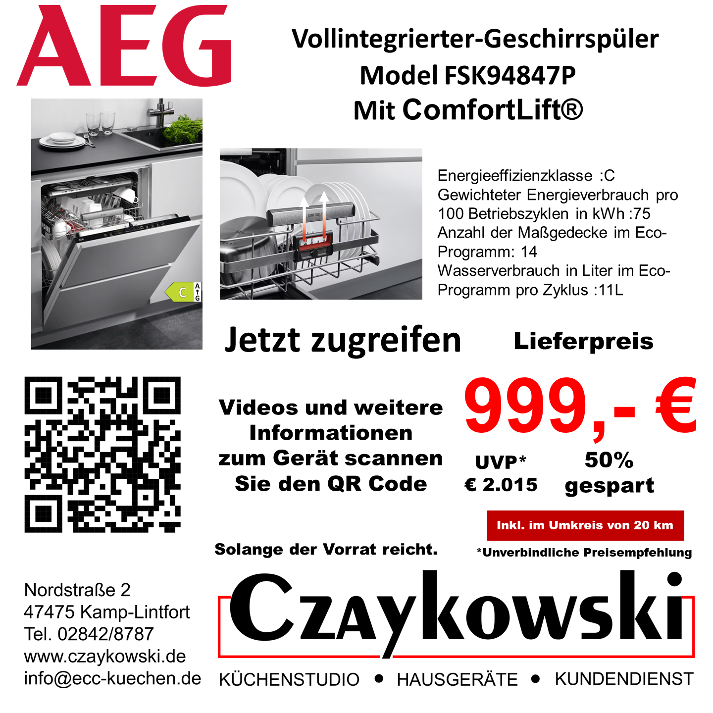 Werbung AEG Geschirrspüler
